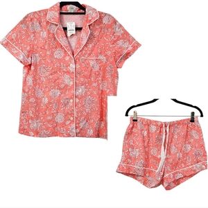 NWT J.Crew Factory Short-sleeve Cotton Short Pajama Set Size XS/S
